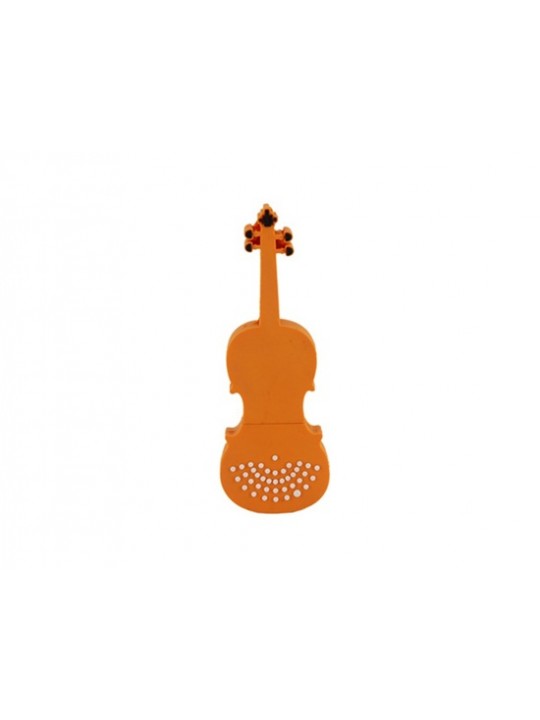 8GB Lovely Violin Shape Flash Drive (Orange)